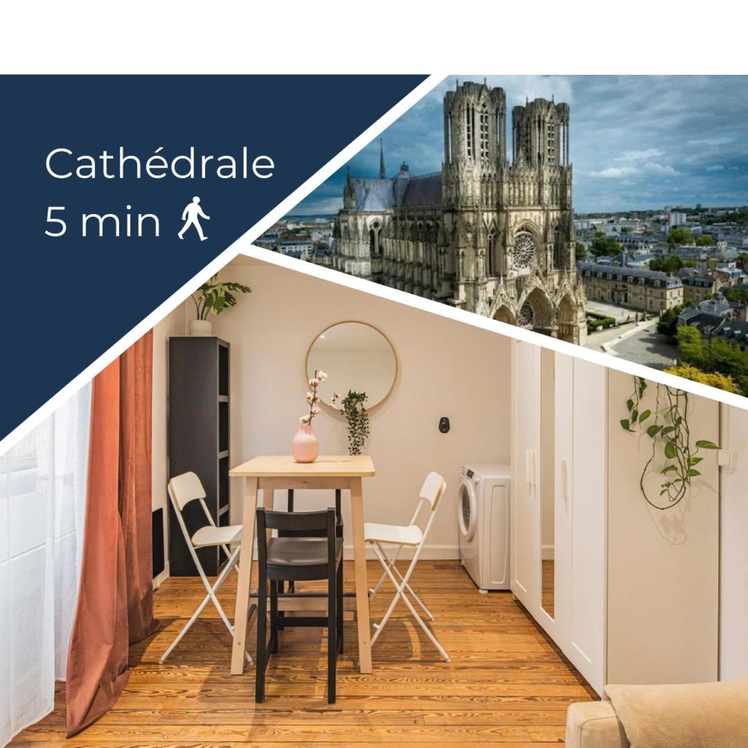 Appartement Cosy Proche Cathedrale 랭스 외부 사진